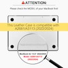 Leather Case for Macbook Air 13.6 2024 2022 M3 A3113