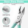 RoserRose Pack of 2 Nail Clippers, Nail Nippers for Toenails