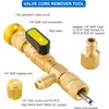 HVAC Vacuum Hose Evacuation Kit, 1/2'' ID Vacuum Refrigerant Charging