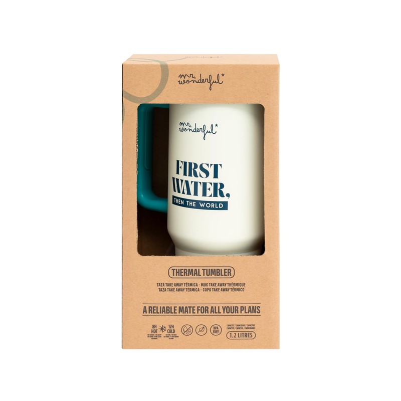 Mr. Wonderful 1.2 Litre Thermal Taza - First Water -