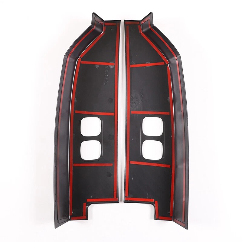 carcartrim-2022 Gloss Black ABS Rear Tail Light Cover Trim For