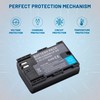 2-Pack LP-E6 LP-E6N Batteries with Dual Charger for Canon EOS