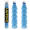LIUTOVO 12 Packs Nylon Badminton Shuttlecocks Birdies Nylon Feather Shuttlecocks