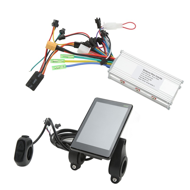 Electric Bike Brushless Controller M6C LCD Display 36/48V 500W ABS