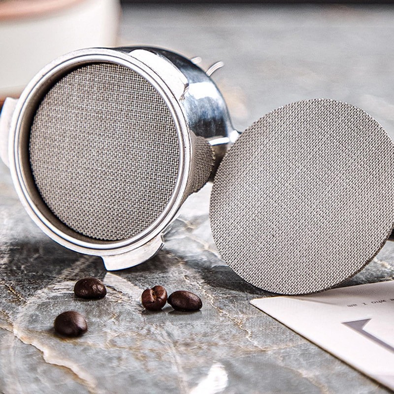 Espresso Pack Screen 58.5mm Coffee Filter Set of 2 Reusable
