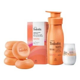 Kit Crema Corporal Natura Tododia Mango Rosa Y Agua De Coco Frutal