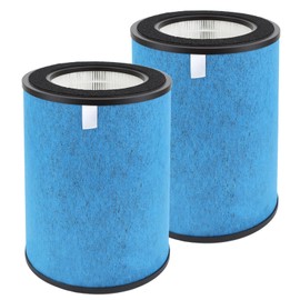 Scienraise HP302 NeverChange Filter Compatible with Shark HP300 HP200 Series HC502 Air Purifier MAX Air Purifier, Replace Part #HE2FKBAS, #HE2FKBASMB (2 Pack)