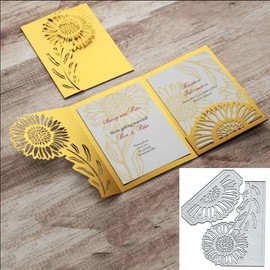 Flower Border Metal Die Cuts, Flower Border Cutting Dies Cut Stencils DIY Scrapbooking Cards Decorative Embossing Paper Dies for Album Card Scrapbooking Making