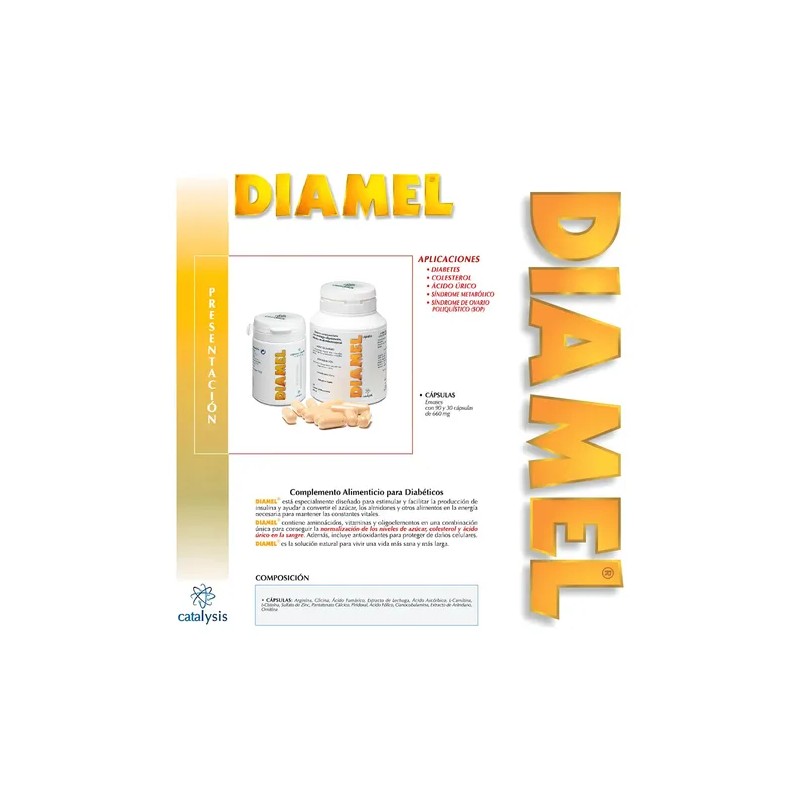 Diamel Catalysis Suplemento Nutricional 90 Cápsulas Para Control de Glucosa