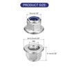 TA-VIGOR 15Pcs M6 x 1mm Flange Lock Nuts, Stainless Steel