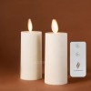 Luminara Set of 2 Luminara Flameless Votive LED Candles Ivory