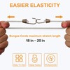 Morobor White Elastic Rope Rubber Strap, 10pcs Mini Bungee Cords