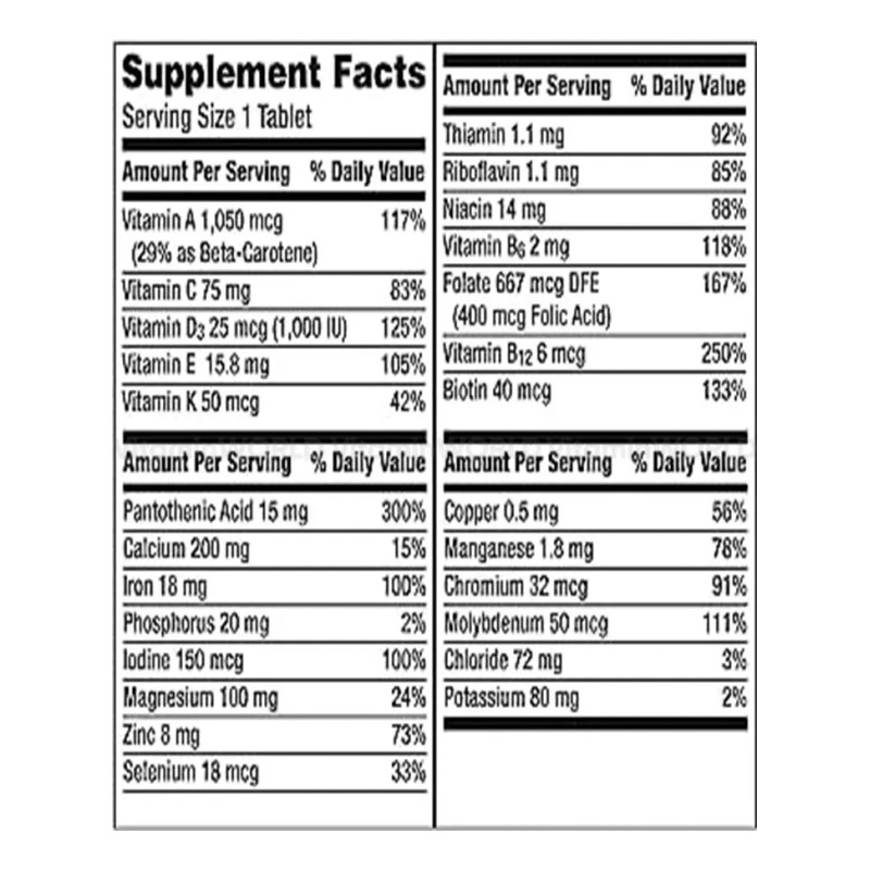 Centrum Women Multivitamínico Mujer Hierro Vitamina 200 Tabletas