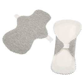 4pcs Cloth Panty Liners Graphene, Reusable Sanitary Pads for Women, Reusable Panty Liners Mama Panty Liners, Breathable Leakage Proof Pads (L)