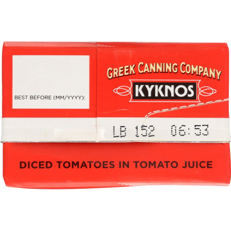 Kyknos, Tomatoes Diced In Juice, 13 Ounce