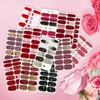 DANNEASY 24 Sheets Valentine's Day Nail Polish Strips Full Nail