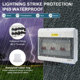 Surge Protection PV, 1000V DC 40A Surge Protection PV, AC 20A Surge Protection PV, Solar Lightning Protection, Solar Connection Box IP65 Waterproof