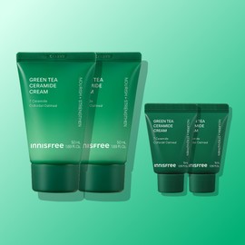 Innisfree Green Tea Ceramide Butter Moisturizing Cream / Moisture Quick-drying Barrier Hwajalmuk 50ml, 2 packs / 이니스프리 그린티 세라마이드 버터 보습 크림 / 수분 속건조 장벽 화잘먹 50ml, 2개