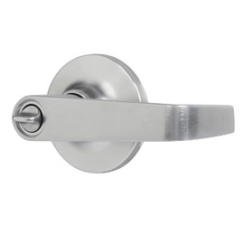 BRINKS Commercial - Light Duty Keyed Door Entry Lever, Satin Chrome Finish - Meets ANSI Grade 2 Standards and is ADA Compliant