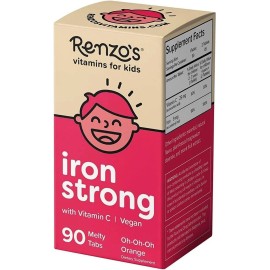 Suplemento De Hierro Para Niños Renzo's Con Vitamina C 90cap Sabor Naranja