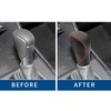SUNBREATH Compatible with DIY Genuine Black Leather Gear Shift Knob