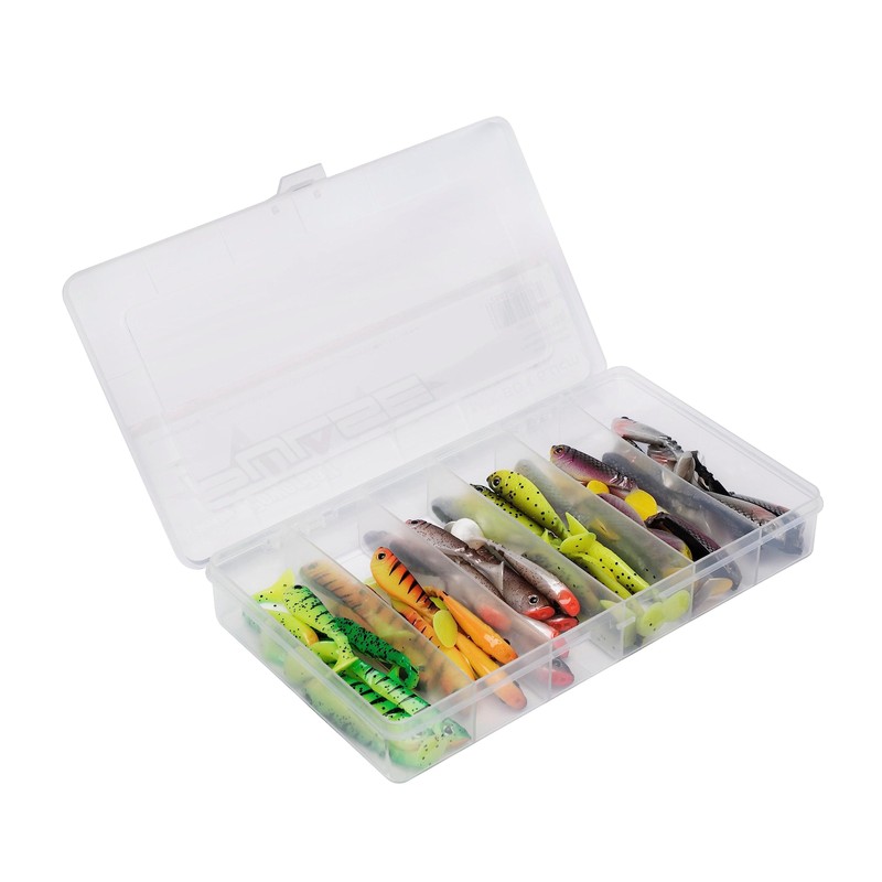 Berkley Pulse Shad Mix Box 6cm 48pcs, Soft bait fishing