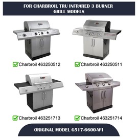 Hiorucet Stainless Steel G517-6600-W1 Trough, Heat Plate Drip Pan for Charbroil Tru Infrared Grill Replacement Parts, 463250512, 463250511, 463251713, 463251714, 466251713 Gourmet Infrared Tru Trough.