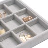 DIOMMELL Set of 4 Stackable Velvet Jewelry Trays Organizer, Jewelry
