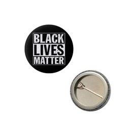 Black Lives Matter BLM Compton Style Pin 1” Round Circle Shape Metal Button Pin Badge Pinback 1 inch Pin 25 mm 2.5 cm Black and White