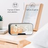 Portable Mini Voice Broadcast Alarm Clock with Wireless Bluetooth Card