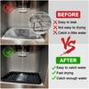 KindGa - Bandeja colectora de goteo para refrigerador, bandeja protectora