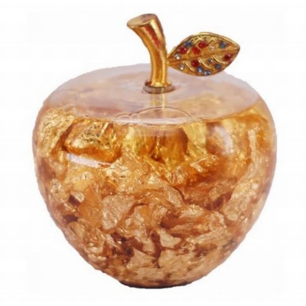 Anfang Goods for Money Luck, Fashionable, Figurine, Gold Apple, Golden Apple, Lucky Apple, Includes Exclusive Box, Money Lucky, Lucky Apple, Calling Happiness Item (Gold 2)
