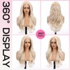 topshe Blonde 13x4 HD Lace Front Wig, 26 Inch Body