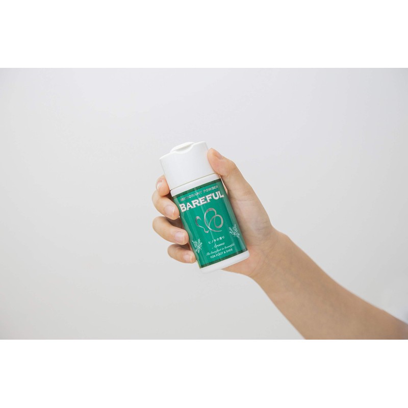 BAREFUL Shoe Deodorizing Powder, 1.8 oz (50 g), Cypress Scent,