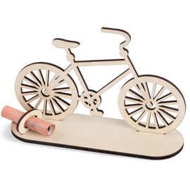 HOLDLEAF Bicycle Money Gift Wood, Original Birthday Wood, Money Gift Cyclist, Sign, Guest Book for Family Friend Colleague