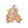 Maxim Deluxe Wooden ABC Blocks. Extra-Large Engraved Baby Alphabet Letters
