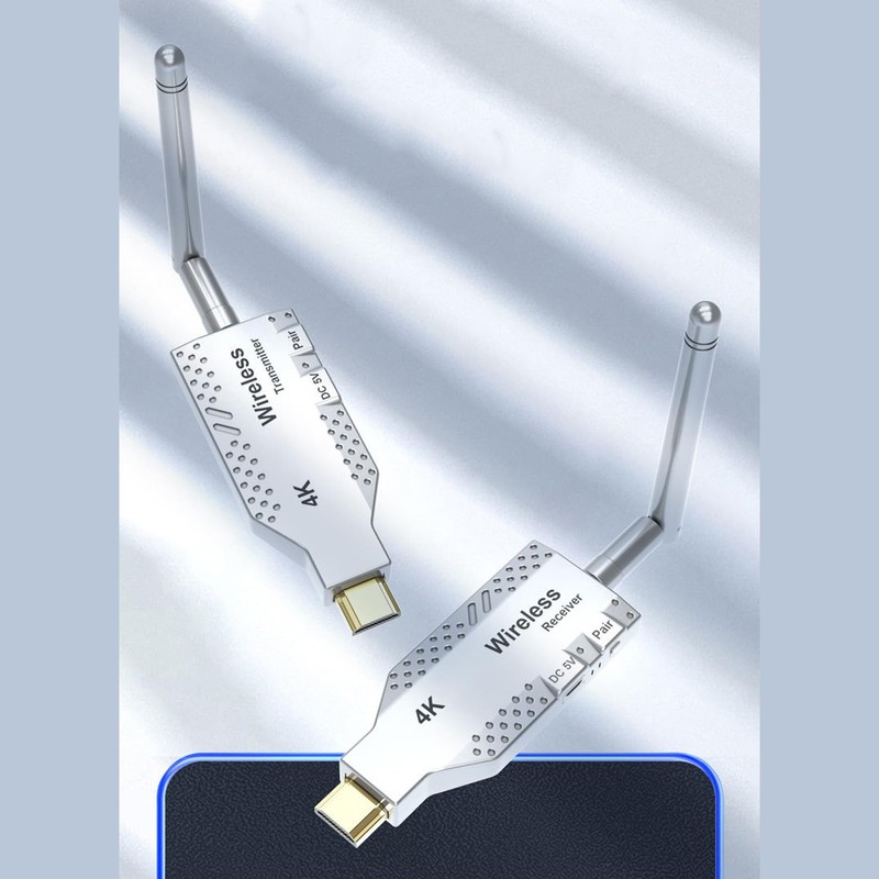 4K Wireless HDMI Transmitter and Receiver, 50m 164ft Wireless HDMI
