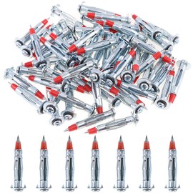 Glarks - Juego de tornillos de anclaje para pared (60 unidades, resistentes, 1/8", 35/46/59 mm, acero galvanizado), 1/8SDx46MM