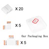 SUPERNIGHT 4Pin LED Light Connectors, 10mm Wide Right Angle Corner