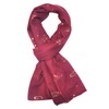 MULNRO boho floral scarf for women - lightweight chiffon shawl