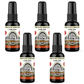 BluntPower (New Car, 5 Pack) Concentrated Air Freshener - Premium Oil Based Air Freshener Spray For Home and Car - Long-Lasting Bathroom Spray, Car Freshener, & Odor Eliminator Spray