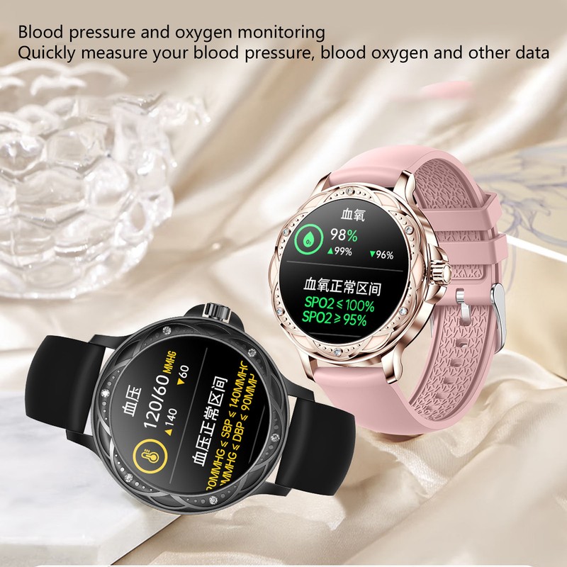 Fitness Tracker Watch for Women 1.2inch Touch Screen Sleep Monitoring