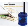 Wekoil Manual Pencil Sharpener Dual Twin Holes Duty Metal Sharp