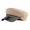White Fang CZ094 Marine Cap, Long Face, Newsacket, Hat, Stylish,