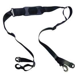 NIDHFG 1 Piece Black Scooter Shoulder Strap, Adjustable Size, Creative Multi-Functional Back Strap, Outdoor Convenience, Scooter Support Strap.