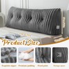 Wenqik Wedge Pillow Triangular Headboard Bed Reading Backrest Bolster Pillow