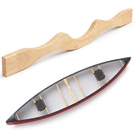 Motionchic 40'' Extra Long Canoe Yoke Carrying Yoke Fits Most Boats Comfortable Portage Support Clear Finished Curved Wood with Beam Ergonomic Shoulder in Enhanced Frame Rigidity for Durable Usage