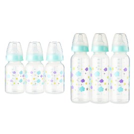 Parents Choice Baby Bottles - Slow Flow Bottles - 9oz Baby Bottles - 5oz Baby Bottles - Six Total Bottles