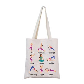 Funny Yoga Gift Yoga Tote Bag Zen Gift Yoga Instructor Gift Yoga Lover Gift Yoga Teacher Gift Meditation Gift (Tree Tote CA)