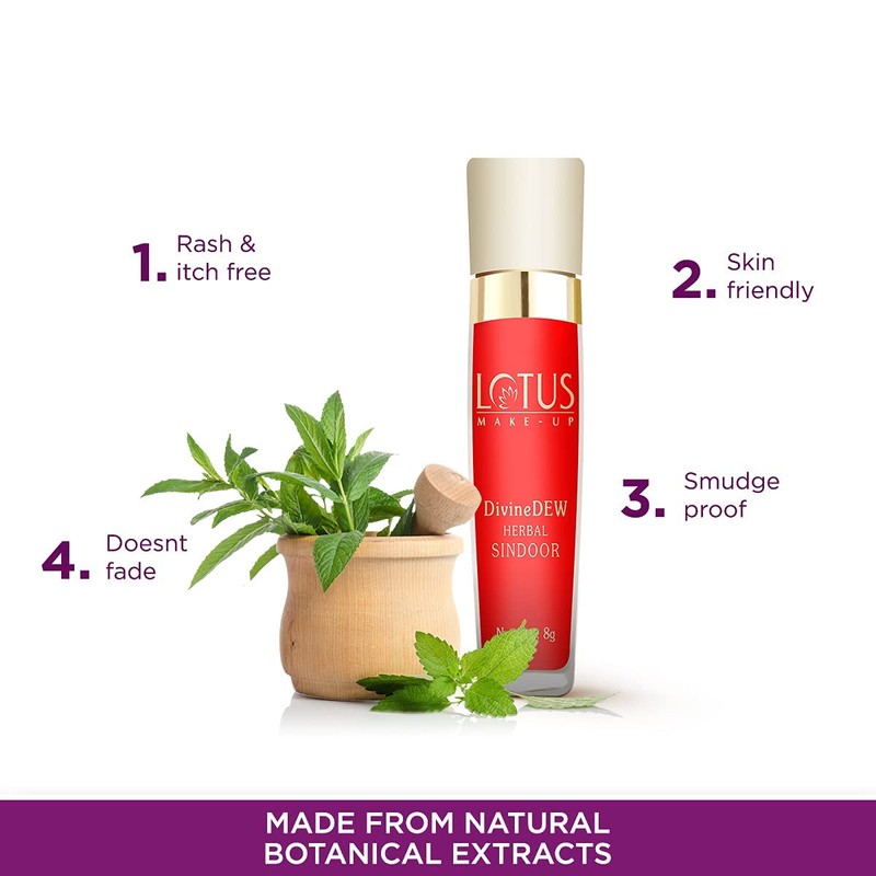 Lotus Herbals Divine Dew Herbal Sindoor Free of Mercury and